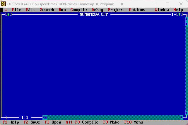 DOSBox - TurboC++
